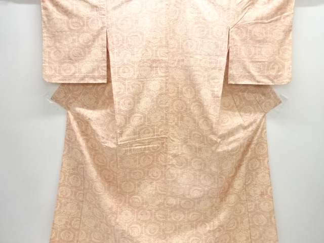 JAPANESE KIMONO / HITOE / UNUSED / WOVEN KIKKO PATTERN